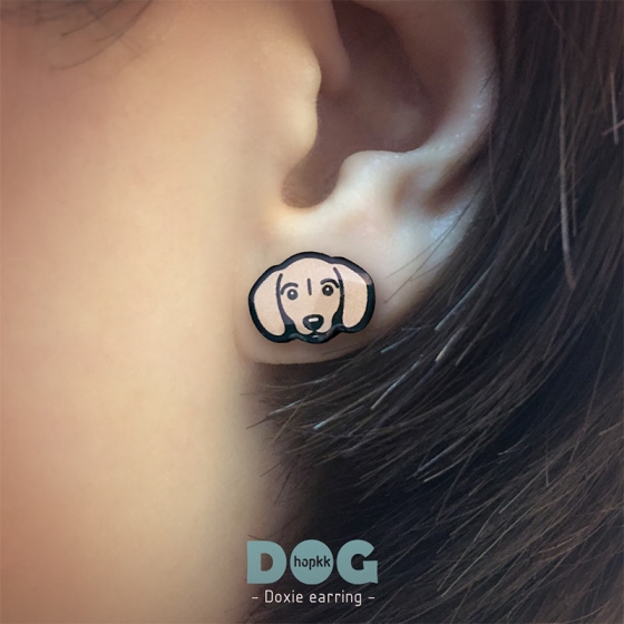 Doxie - hopkkDOG 21 stud earring 0