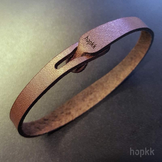 Personalized Leather Bracelet - by hopkk 1
