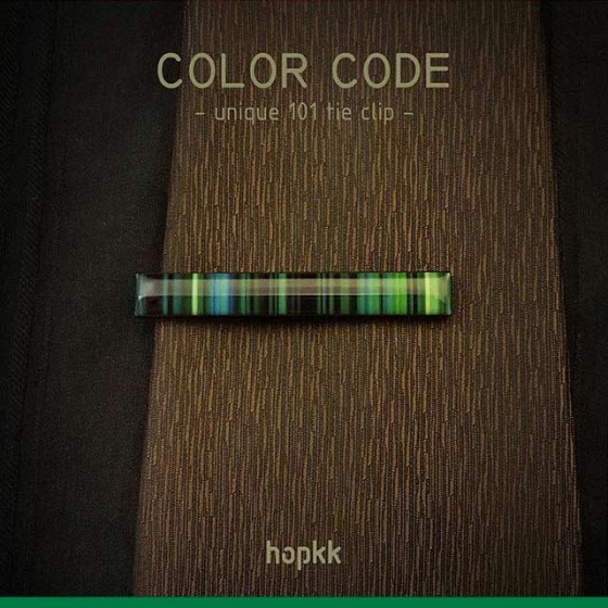 COLOR CODE turquoise tie clip - unique 101 0