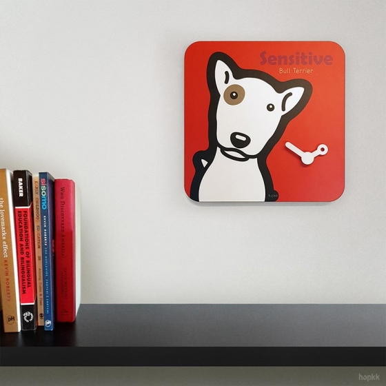 Bull Terrier - hopkkDOG 11 Wall Clock 0