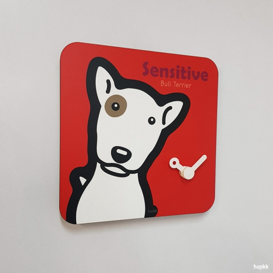 Bull Terrier - hopkkDOG 11 Wall Clock 1