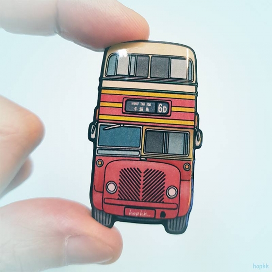 AEC Regent V double-decker bus brooch / pin 0