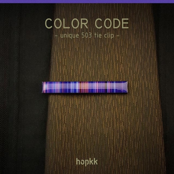 COLOR CODE Purple-blue tie clip - unique 503 0
