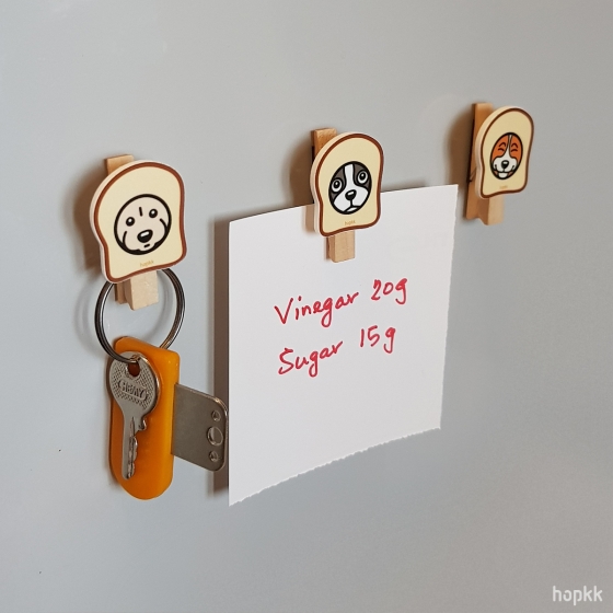 6-Piece breadDOG magnetic wood clip (Box Set) 1