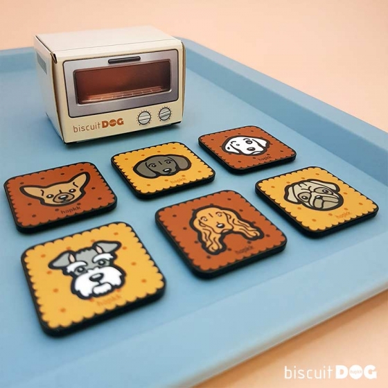 6-Piece biscuitDOG magnets (Box Set) 0