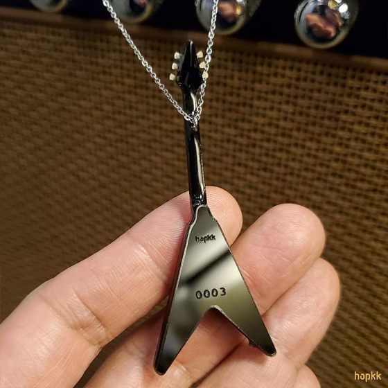 Miniature guitar pendant - Flying V #0003 2