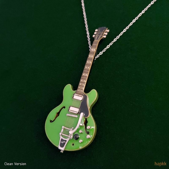 Miss you, Jack - clean version miniature guitar pendant - #02 2