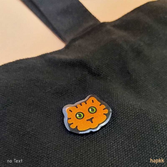 Persian Cat - 老虎仔 hkmeow 03 - badge / brooch / pin 3