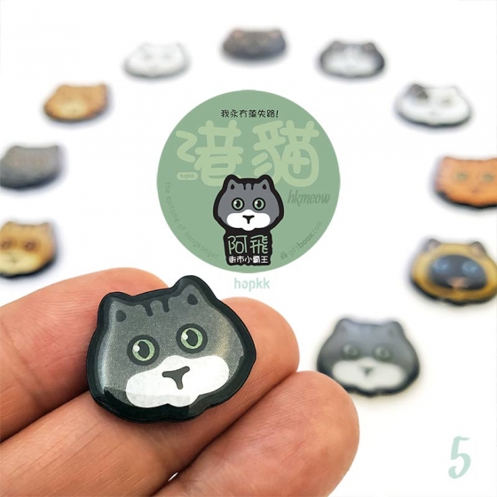 Ragdoll Cat - 阿飛 hkmeow 05 - badge / brooch / pin 0