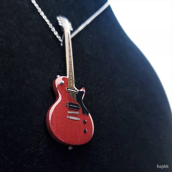 Miniature John Lennon favorite guitar pendant - Les Paul #0012 1