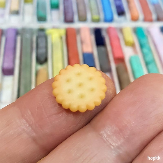 Miniature cheese sandwich cracker earrings 4