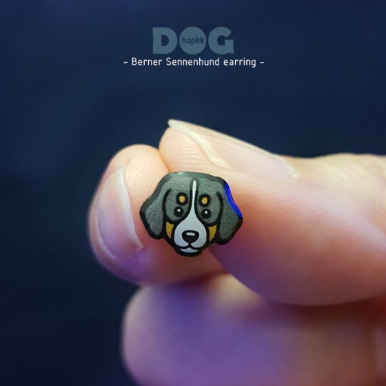 Berner Sennenhund - hopkkDOG 6 stud earring 1