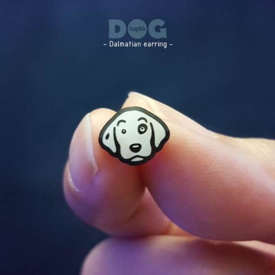 Dalmatian - hopkkDOG 18 stud earring 0