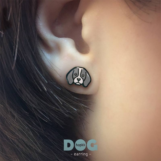 Foxhound - hopkkDOG 22 stud earring 0