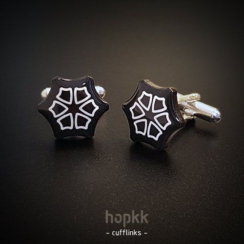 Black Hex-star - Cufflinks - by hopkk 0