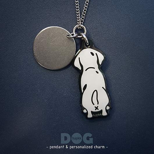 Dalmatian - hopkkDOG 18 pendant with personalized charm 1