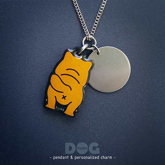 Chow Chow - hopkkDOG 14 pendant with personalized charm 1