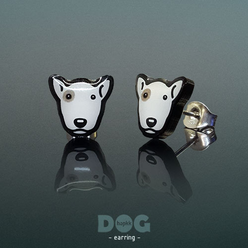 Bull Terrier - hopkkDOG 11 stud earring 1