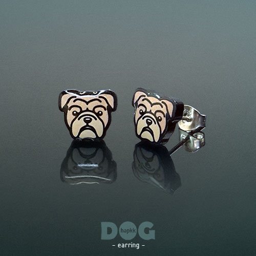 Bulldog - hopkkDOG 12 stud earring 1