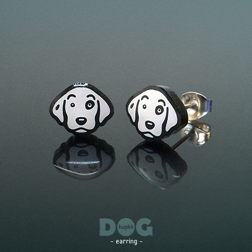 Dalmatian - hopkkDOG 18 stud earring 1