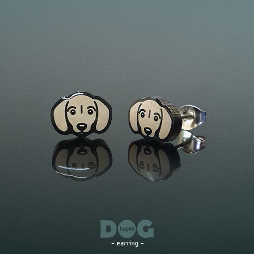 Doxie - hopkkDOG 21 stud earring 1